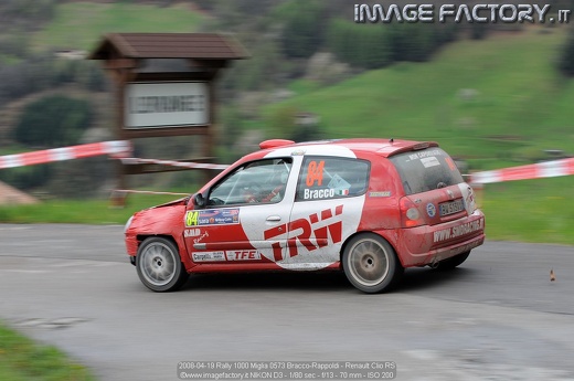 2008-04-19 Rally 1000 Miglia 0573 Bracco-Rappoldi - Renault Clio RS